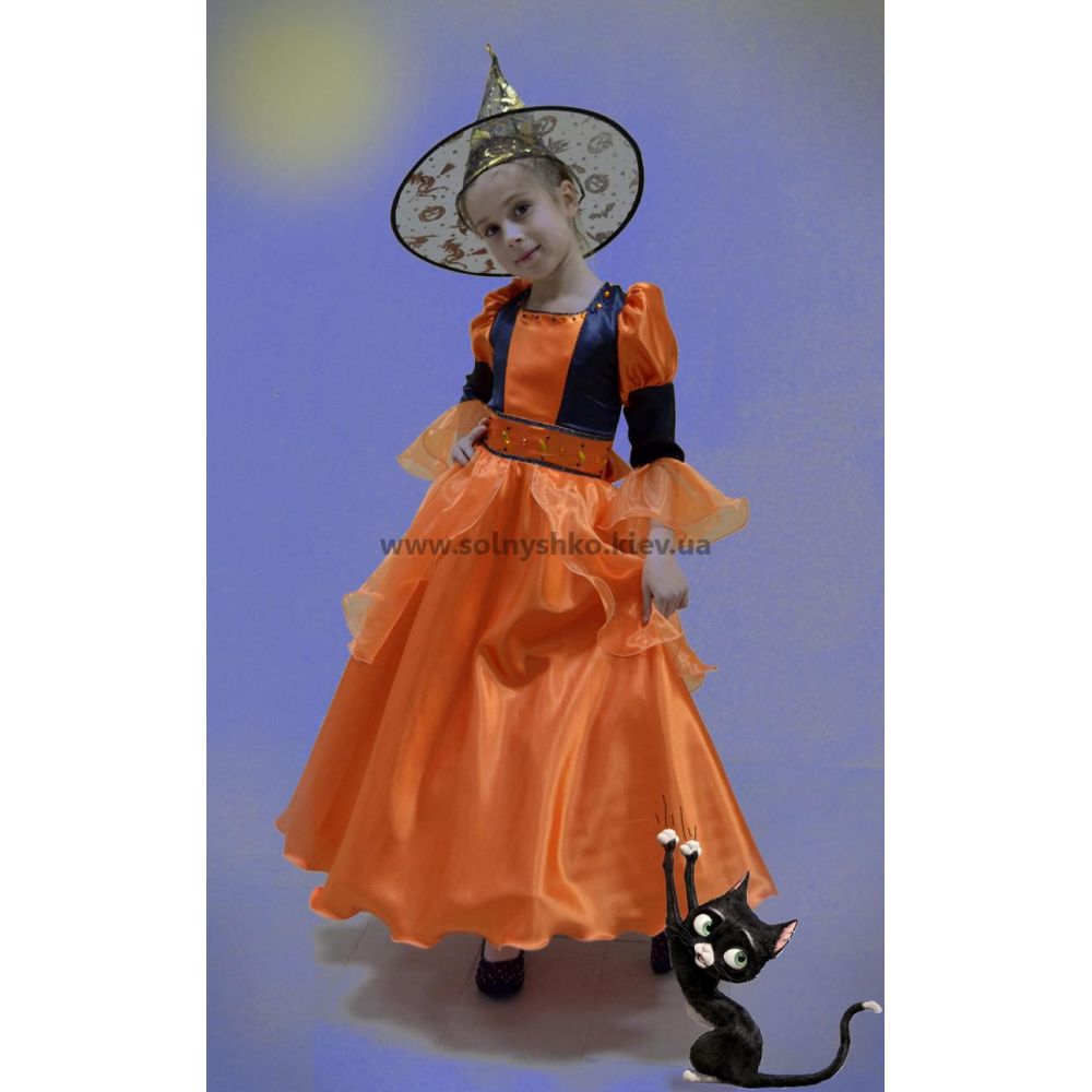 Карнавальний костюм для дівчинки Ведьмочка