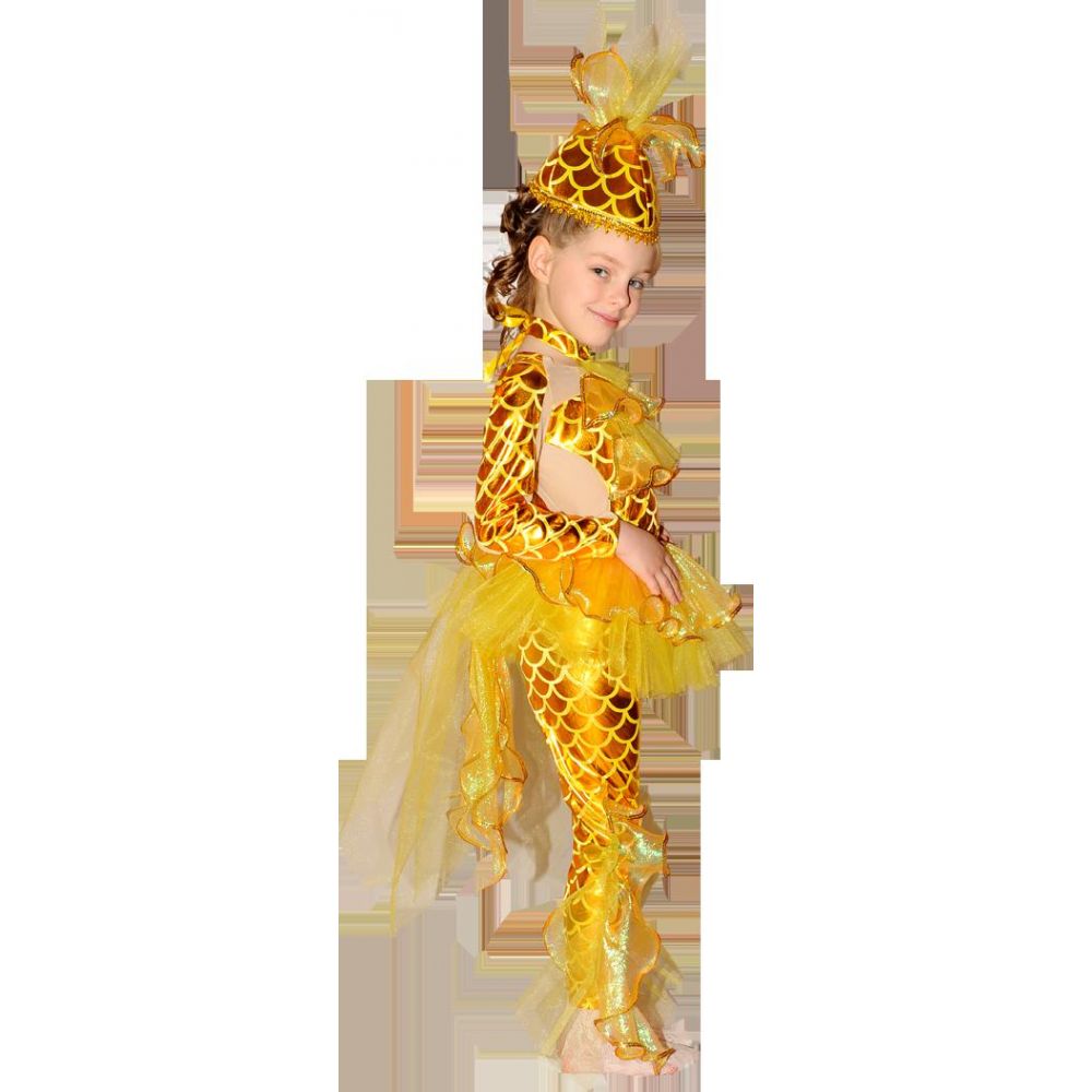 Карнавальный костюм Принцесса Золотая рыбка 652
