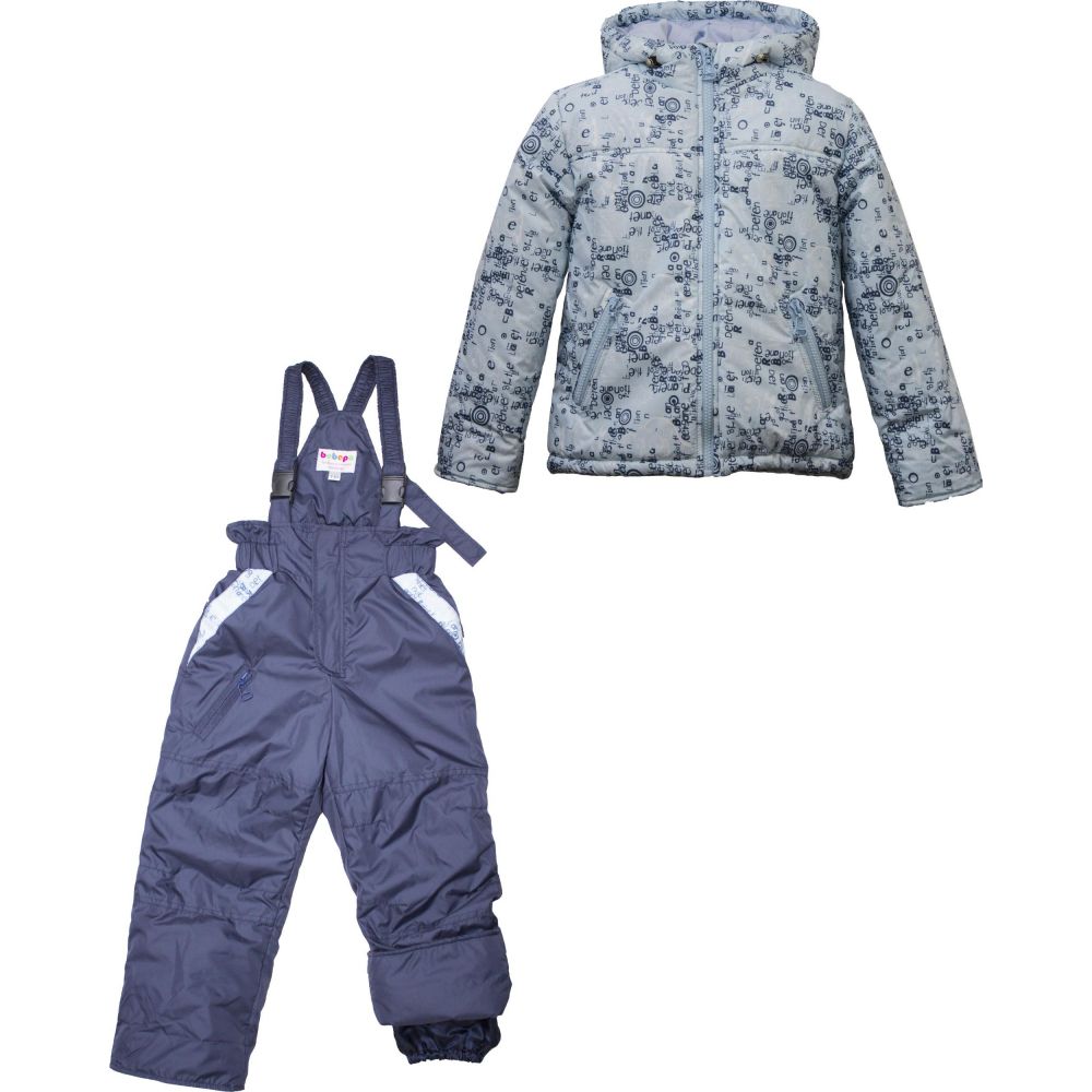 Комплект осінній \"Softy\" куртка + темно-синій напівкомбінезон 5501