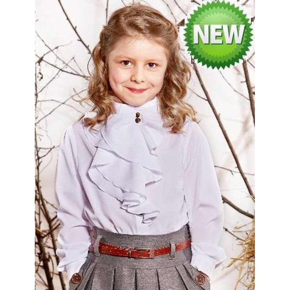 Блуза шкільна для дівчинки Suzie Татін біла