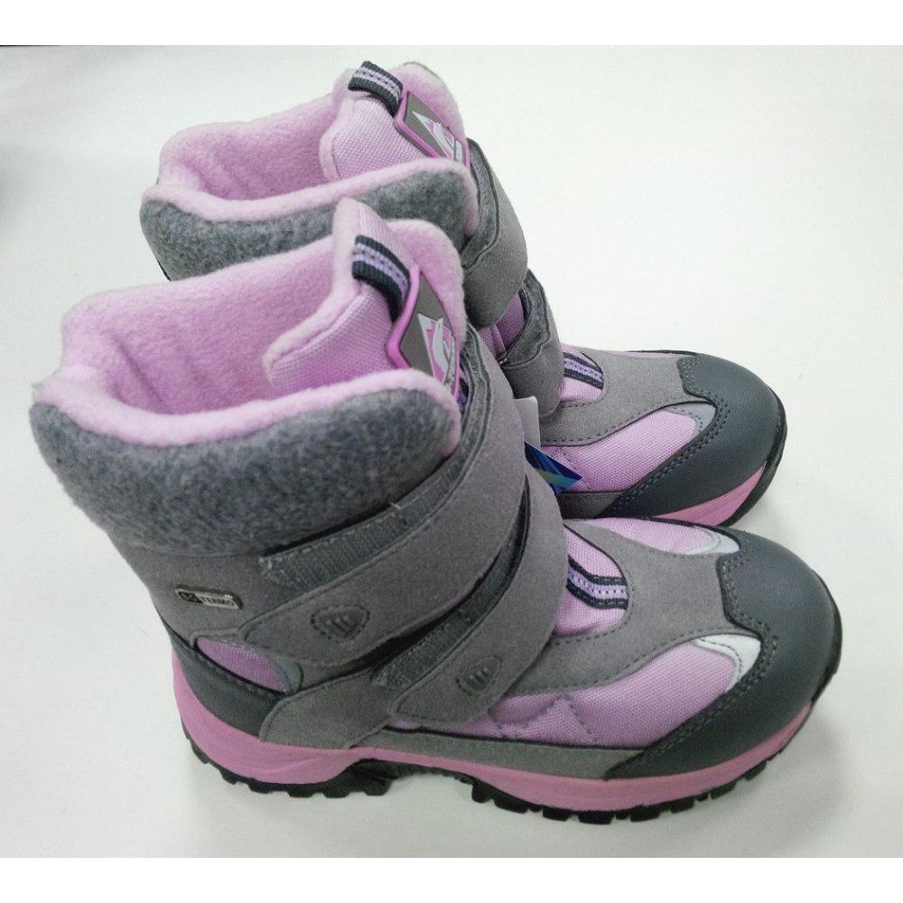 Зимние ботинки - Термо ботинки для девочки B&G R171-6026 серые