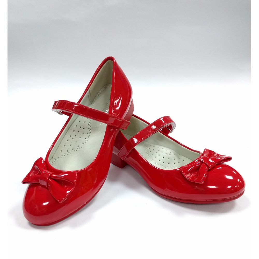 Туфли нарядные для девочки D508 красные