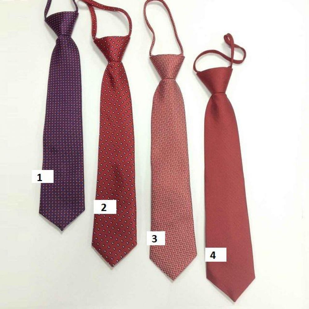 Краватка шкільна для хлопчика \"Червоний і бордовий\" в ас.
