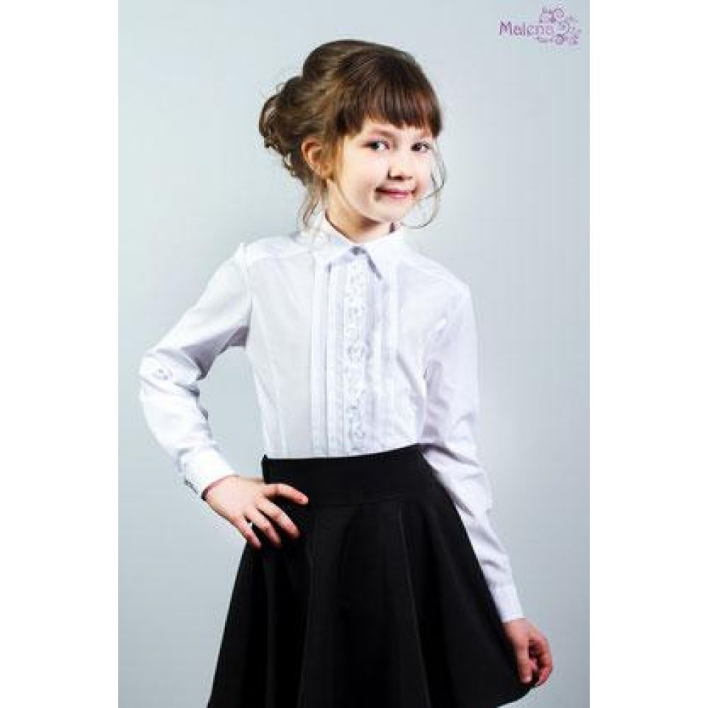 Блуза шкільна для дівчинки 140 ТМ Малена