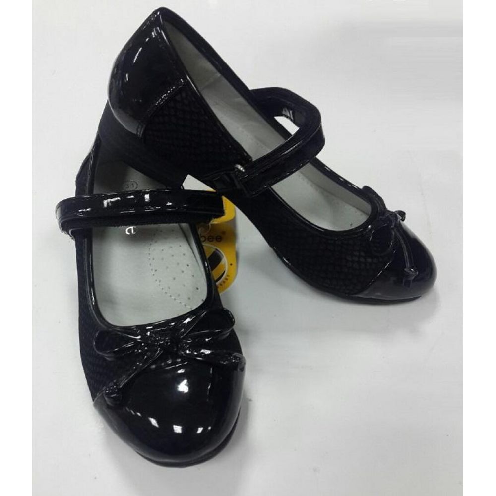 Туфлі шкільні для дівчинки 621 чорний Clibee