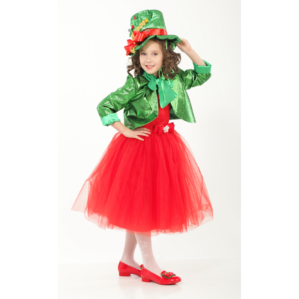 Карнавальний костюм для дівчинки Різдвяний Ельф