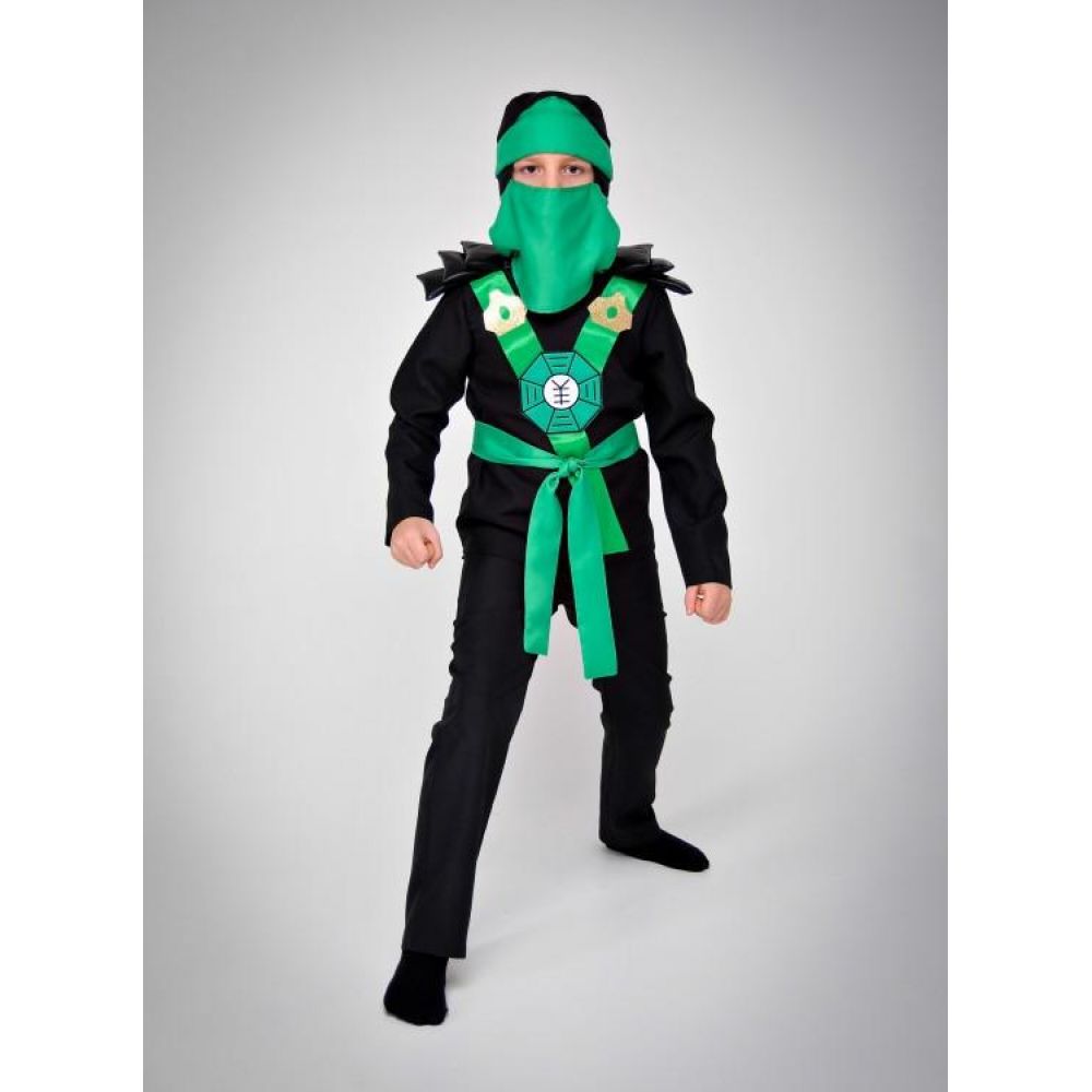 Карнавальный костюм Ниндзя зеленый №5