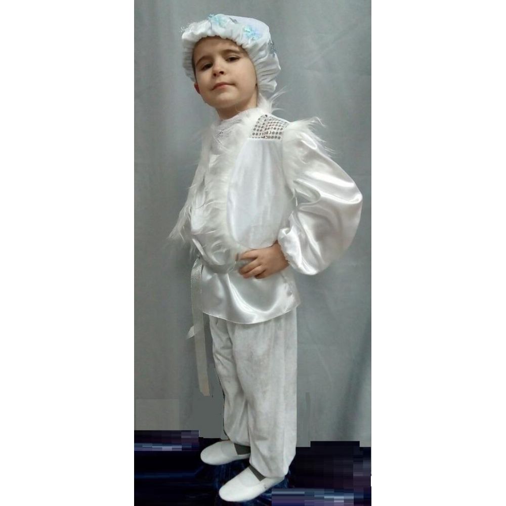 Карнавальный костюм для мальчика Снежок, Снежный Кай прокат