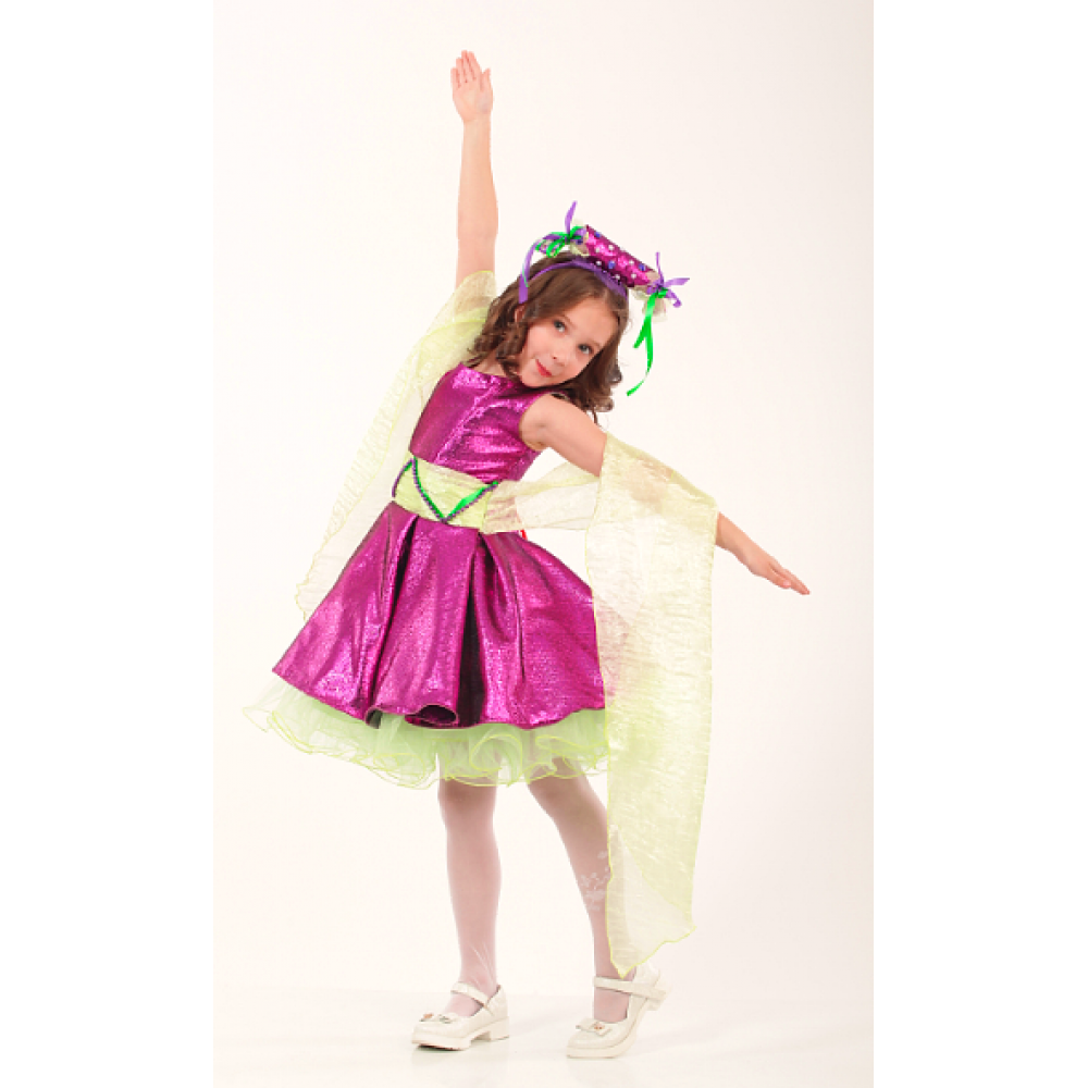 Карнавальный костюм для девочки Елочная Игрушка, Конфета, Хлопушка, Орхидея