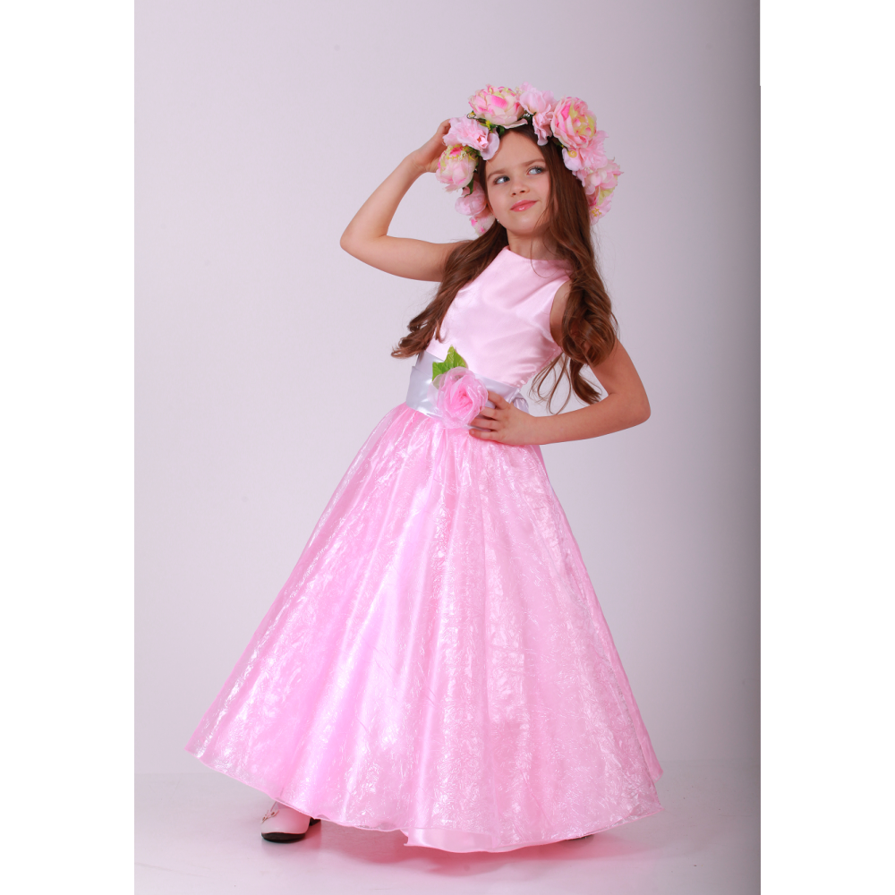 Карнавальний костюм для дівчинки плаття Ніжна Весна Прокат