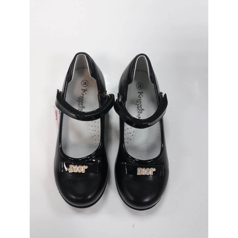 Туфлі для дівчинки чорні ZKK2817-50 Королева Краси