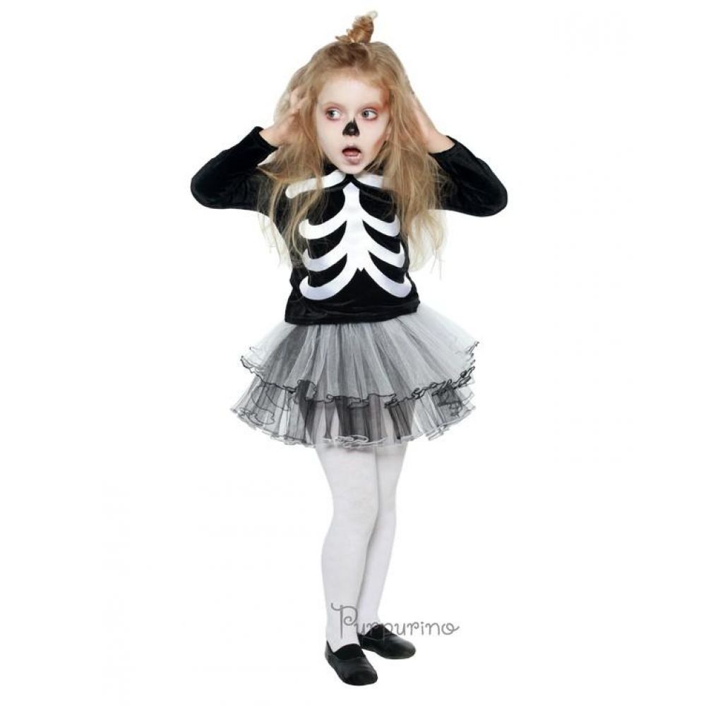 Карнавальний костюм для дівчинки Скелет арт 2051