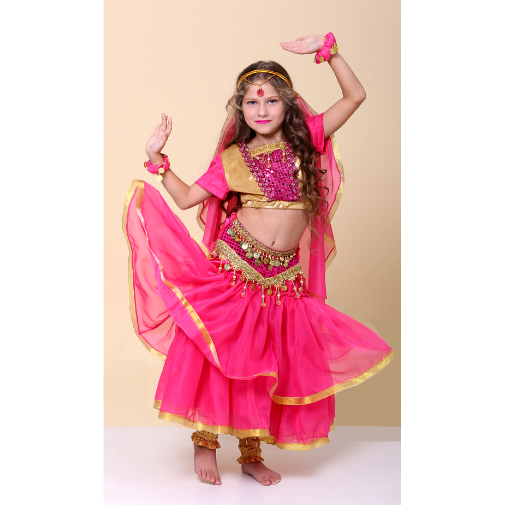 Карнавальный костюм для девочки Индийский национальный костюм, Восток, восточная красавица, Индианка