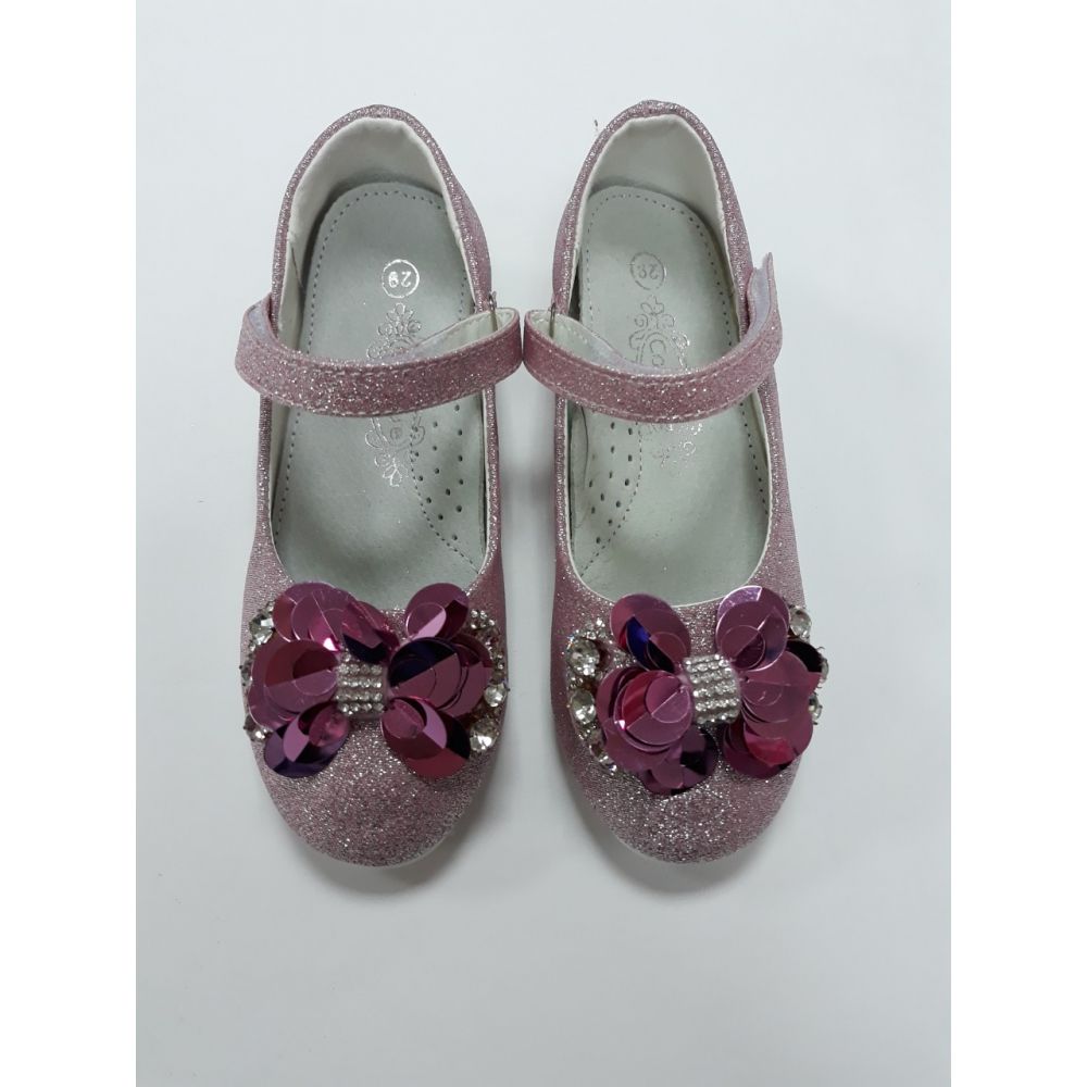 Туфли нарядные для девочки Цветок pink SB90-2P