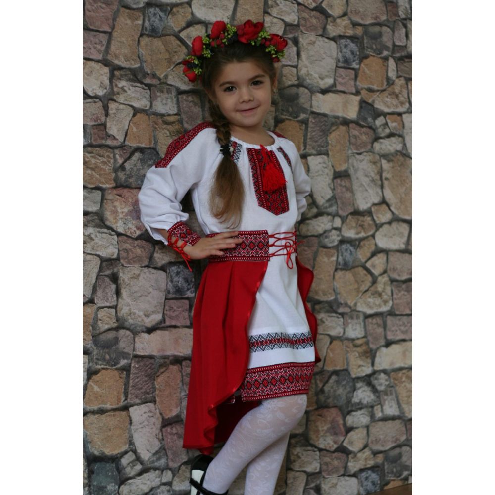 Национальный Украинский костюм для девочки " Украиночка". Сварга 