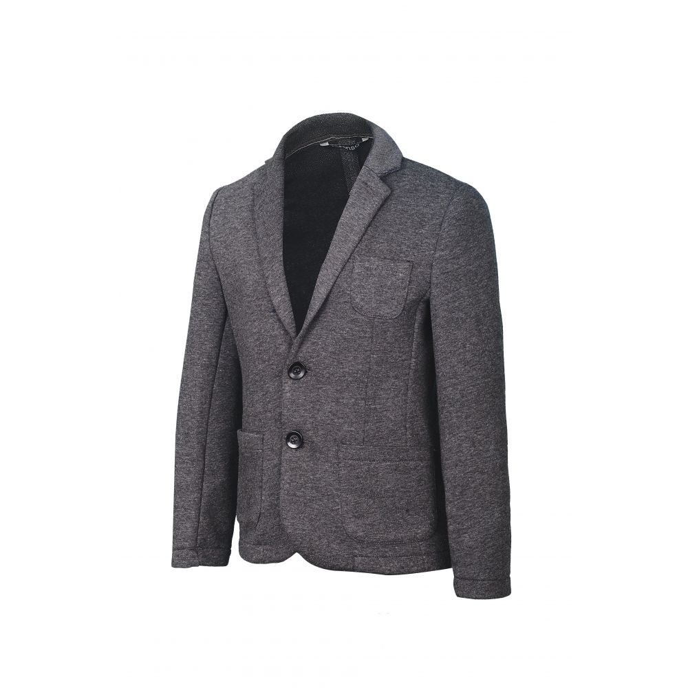 Пиджак трикотажный для мальчика 523/1 серый