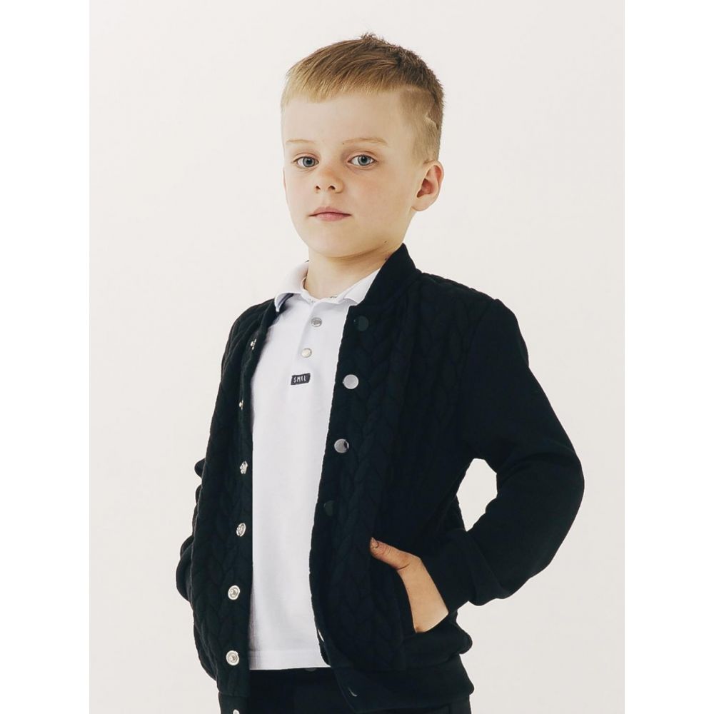 Джемпер-пиджак черный для мальчика 116418/116417