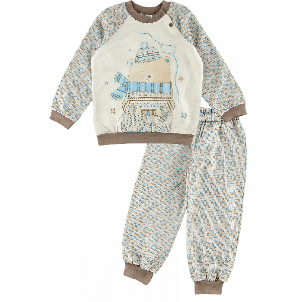 Пижама утепленная для мальчика ЗАК170Ф ТМ Ляля