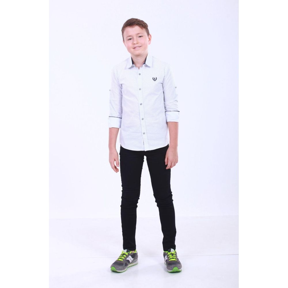 Штани для хлопчика джинс 2750 чорні A-Yugi Jeans