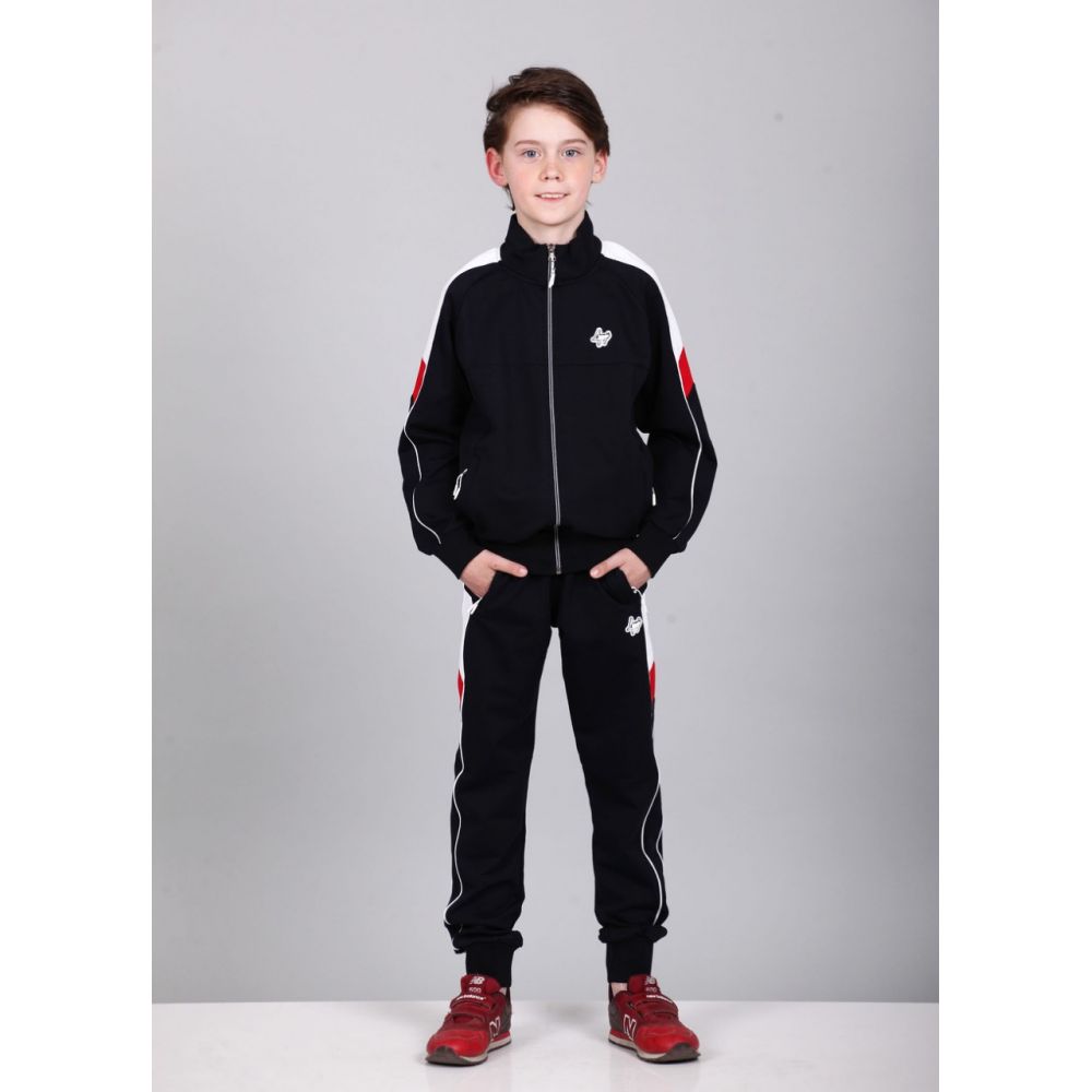 Спортивный костюм для мальчика 4995 черный ТМ A-Yugi 