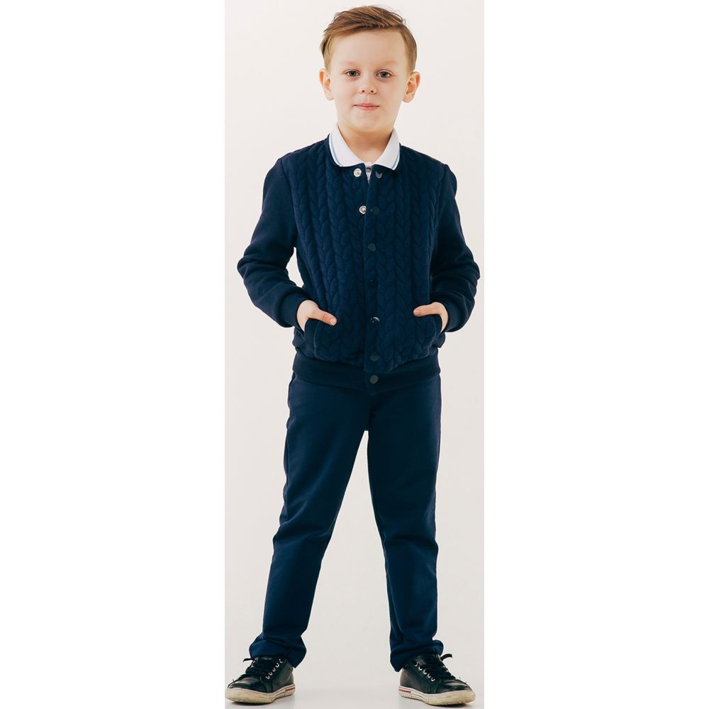 Джемпер бомбер синій 116416/116415 ТМ SMIL
