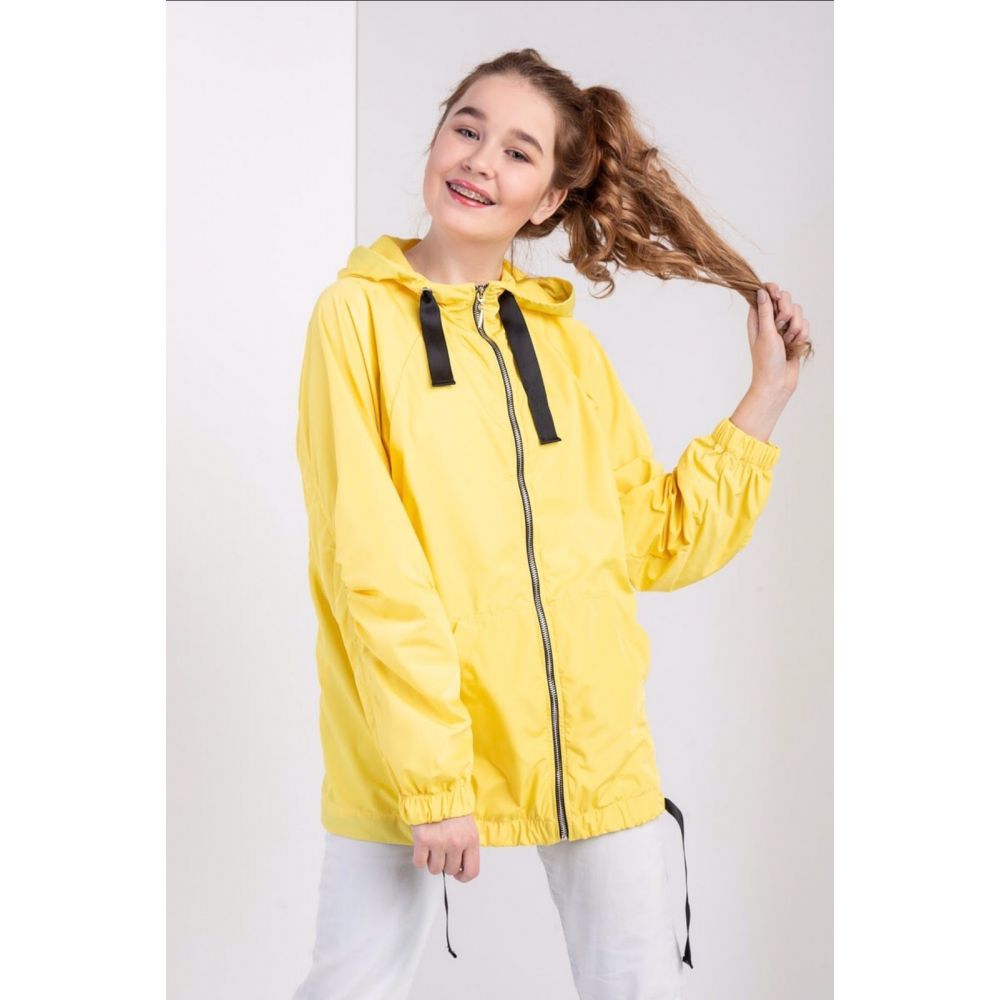Куртка вітровка для дівчинки жовта Ейва ТМ Suzie