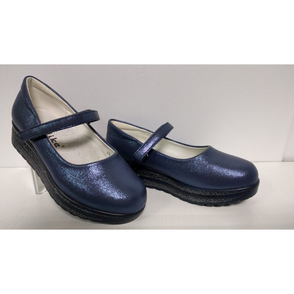 Туфли нарядные для девочки blue Yalkie A2-83