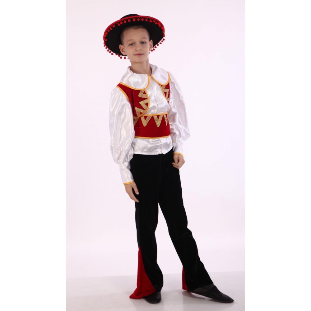 Карнавальний костюм для хлопчика Іспанець Італієць Трубадур Тореадор Іспанський Італійський костюм