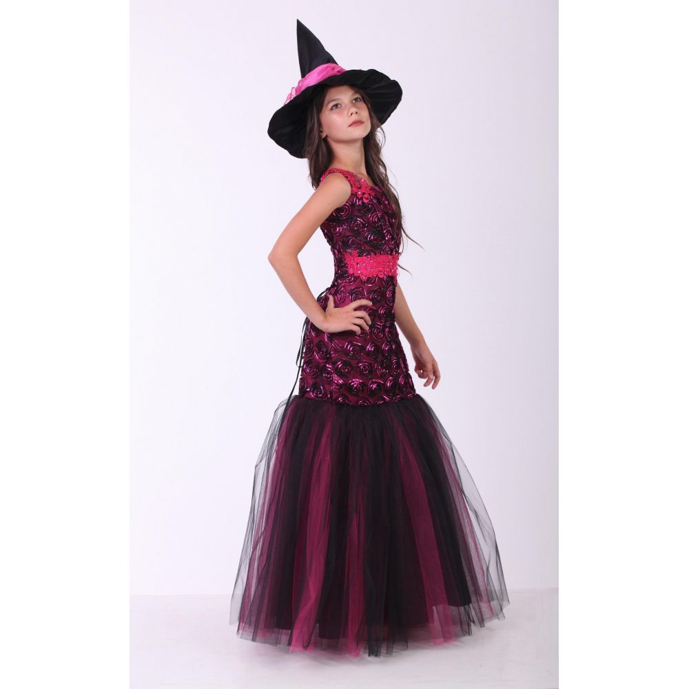 Карнавальный костюм для девочки Ведьма гламур подросток