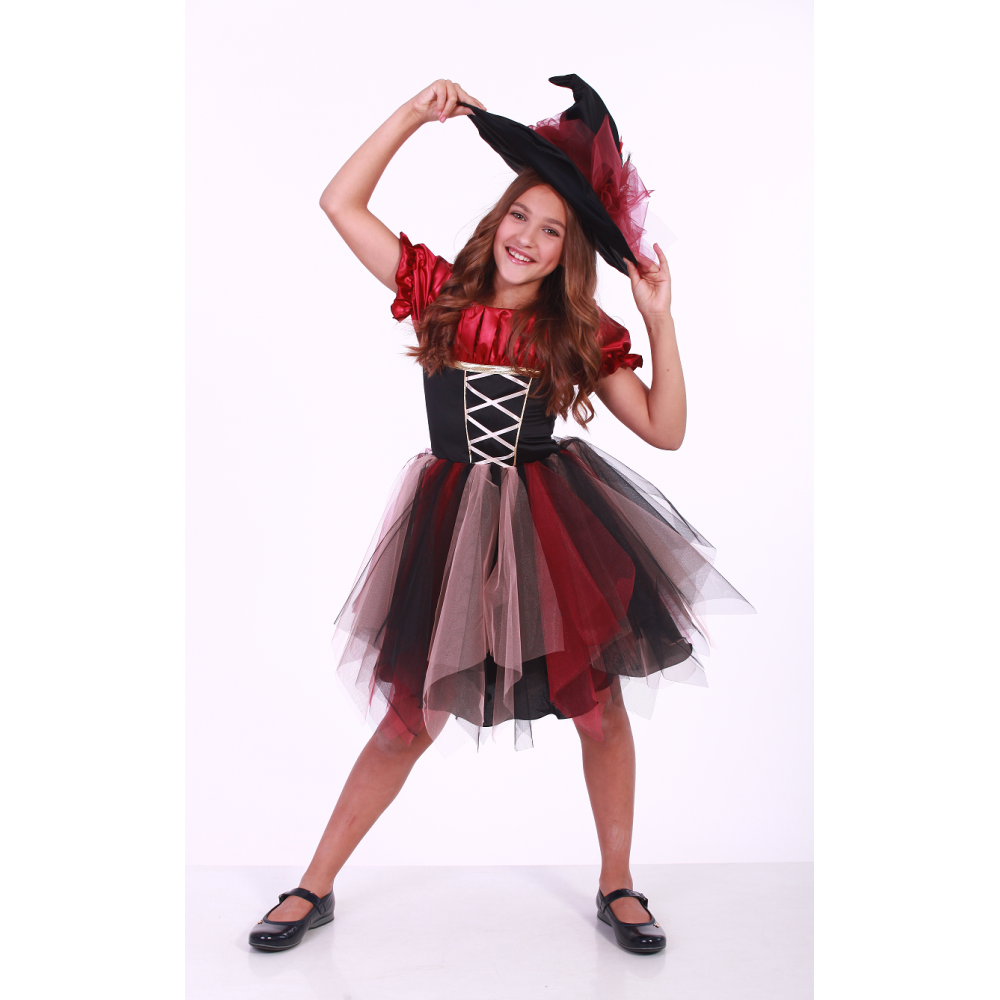 Карнавальный костюм для девочки Ведьмочка - Ведьма Класс
