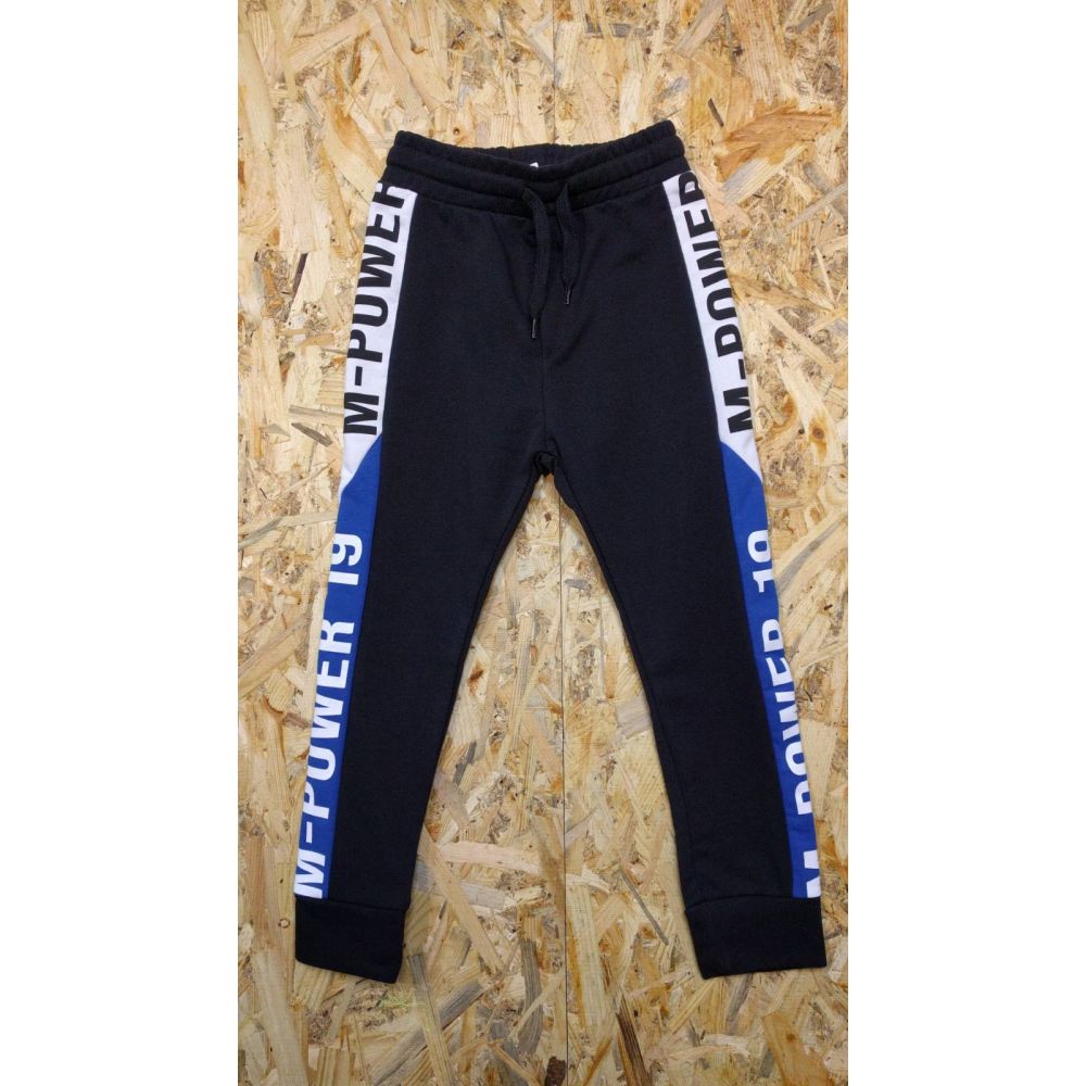 Спортивные брюки для мальчика 2815/1.02 чёрно-синие ТМ Marions, Турция