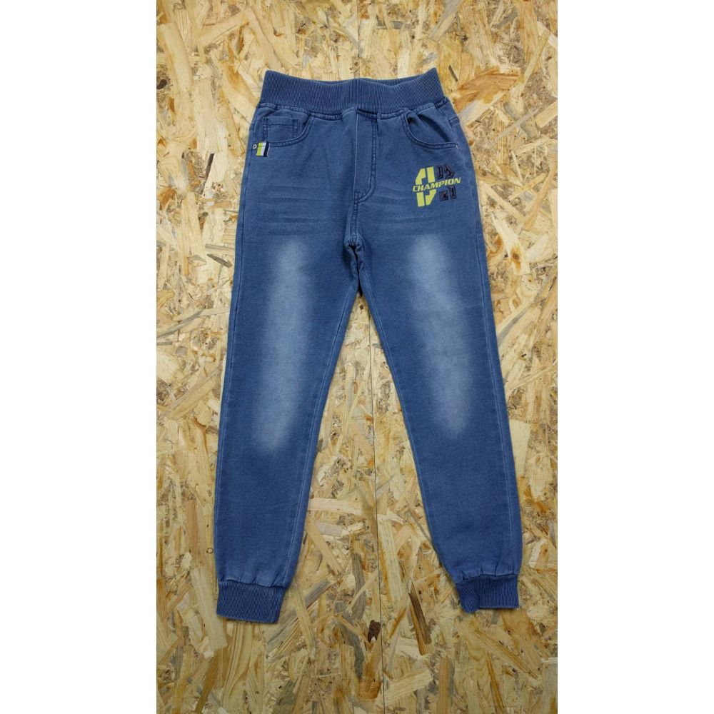 Спортивные брюки для мальчика 5482 джинс трикотаж F&D kids, Венгрия 