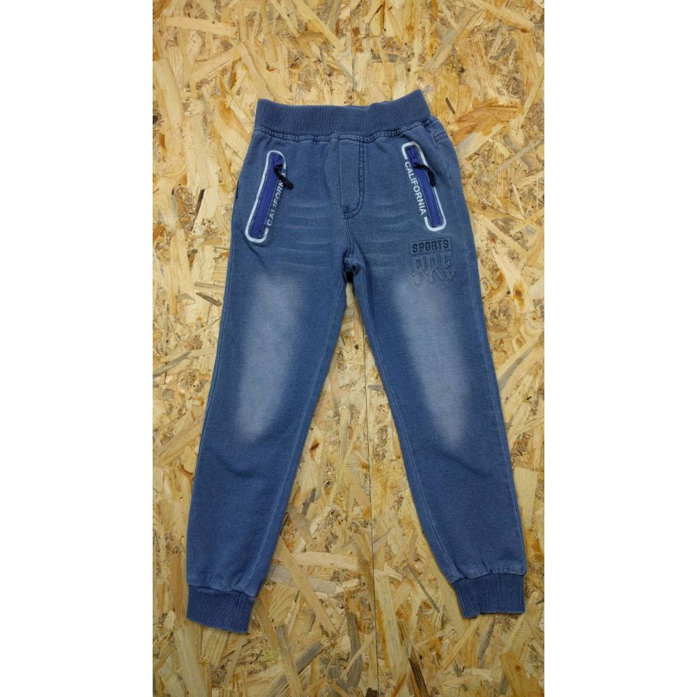 Спортивные брюки для мальчика 5483 джинс трикотаж F&D kids, Венгрия 