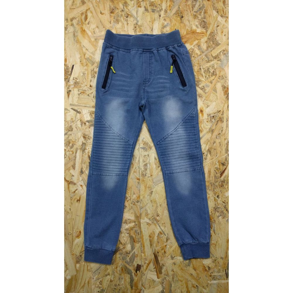 Спортивные брюки для мальчика 5481 джинс трикотаж F&D kids, Венгрия 
