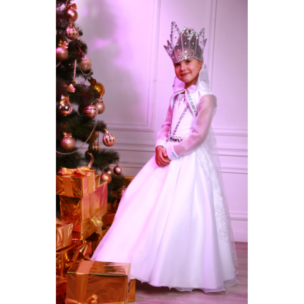 Карнавальний костюм для дівчинки Снігова Красуня (Королева)