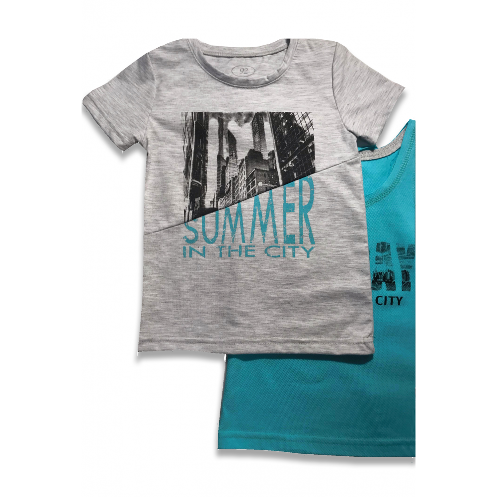 Комплект футболка + майка для мальчика 983-416