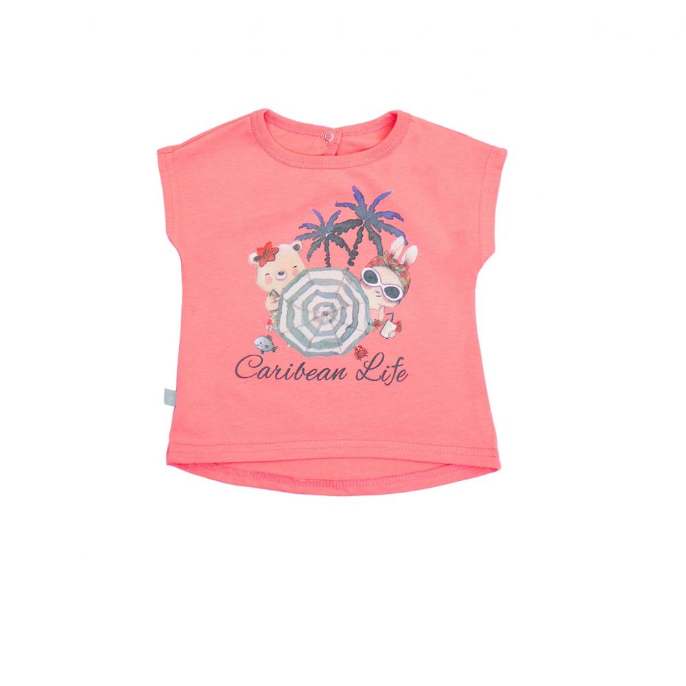 Блуза-футболка Карибские Каникулы 110579 коралл