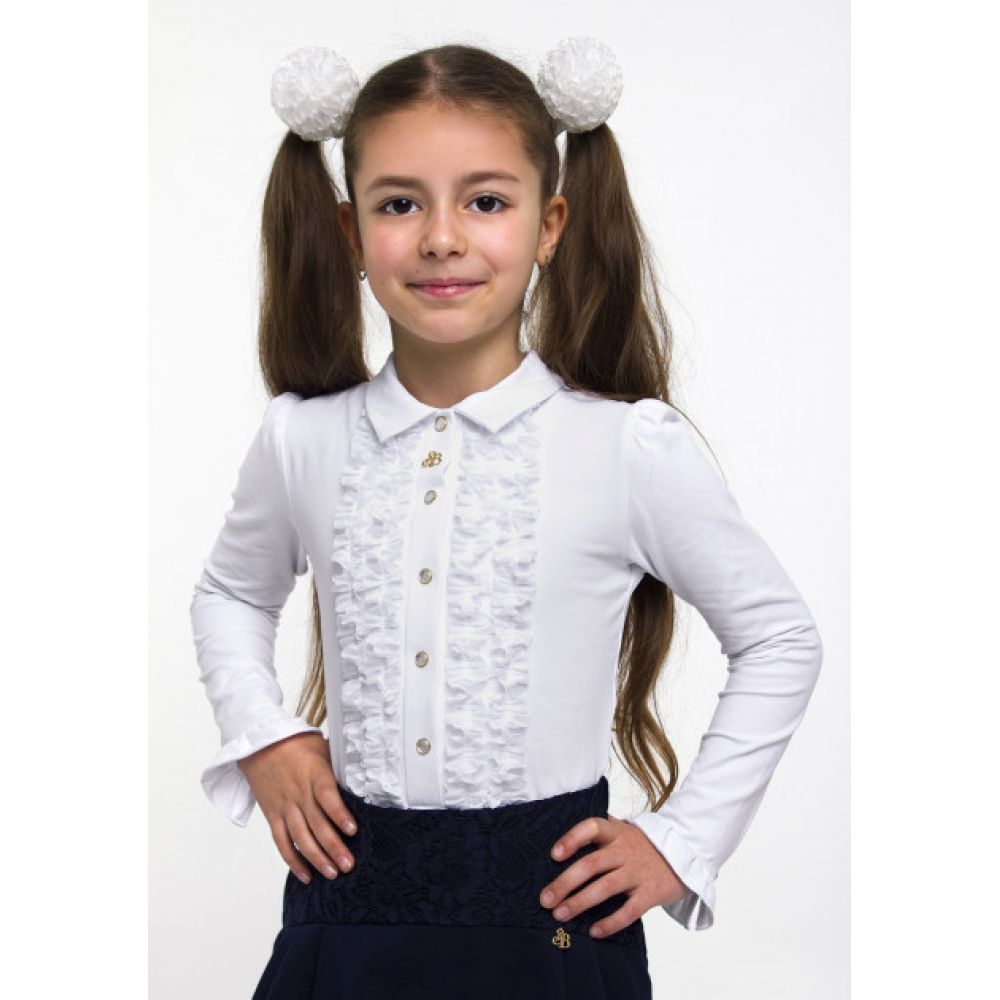 Блуза трикотажна для дівчинки 114 519 біла