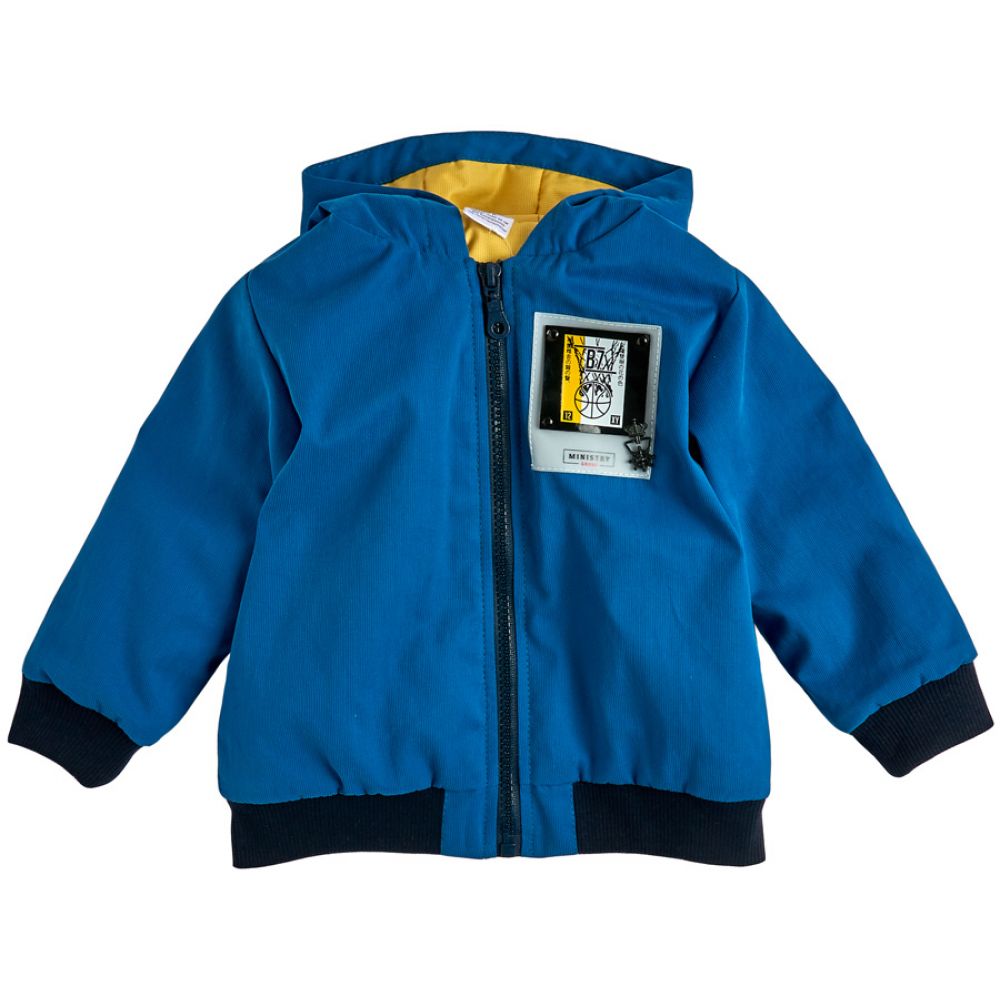 Куртка для мальчика 105579-55-26 васильковая+жёлтый
