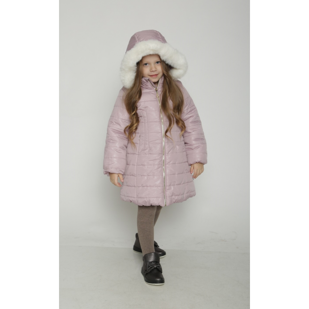 Пальто зимнее для девочки Сирень 100001-36 ТМ Garden Baby