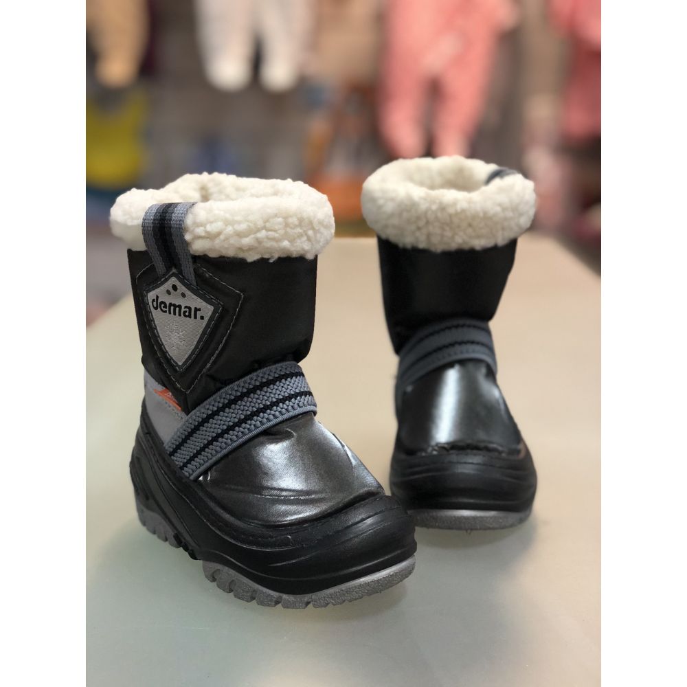 Cапоги зимние - дутики - сноубутсы для детей Demar Toby 4031 (черный)
