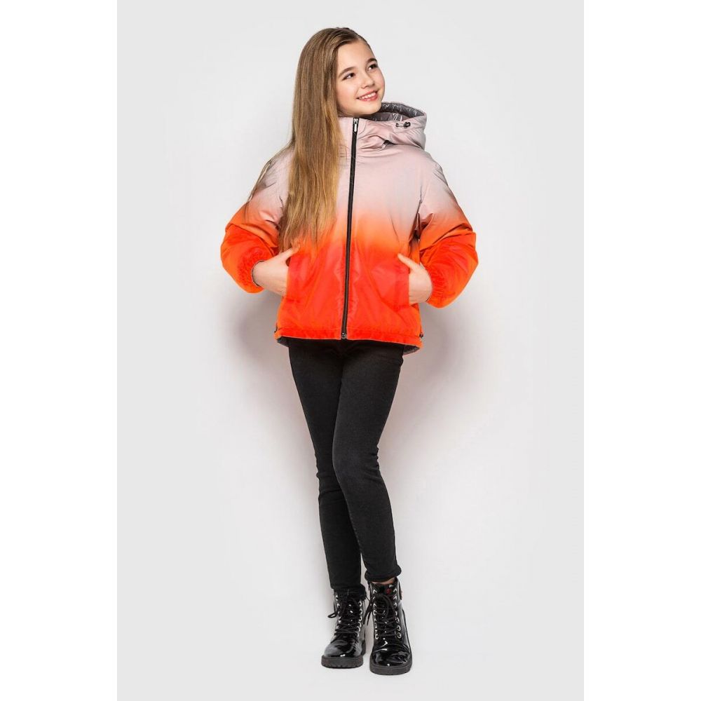 Куртка Кора оранжевая двухсторонняя