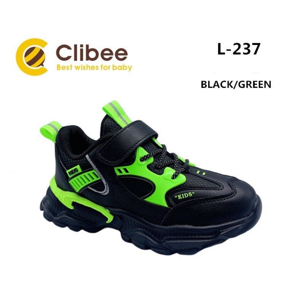 Кросівки L237 чорно-зелені