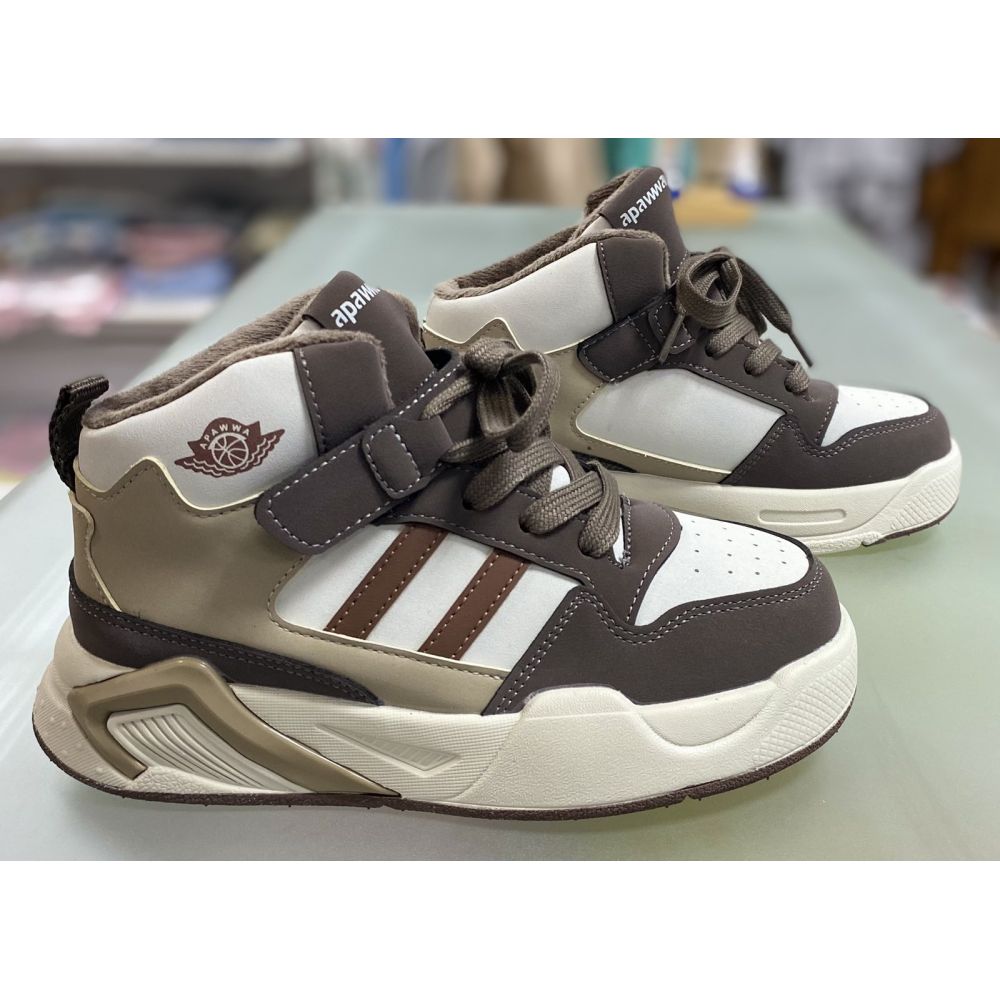 Shoes demi -season beige brown t6528r