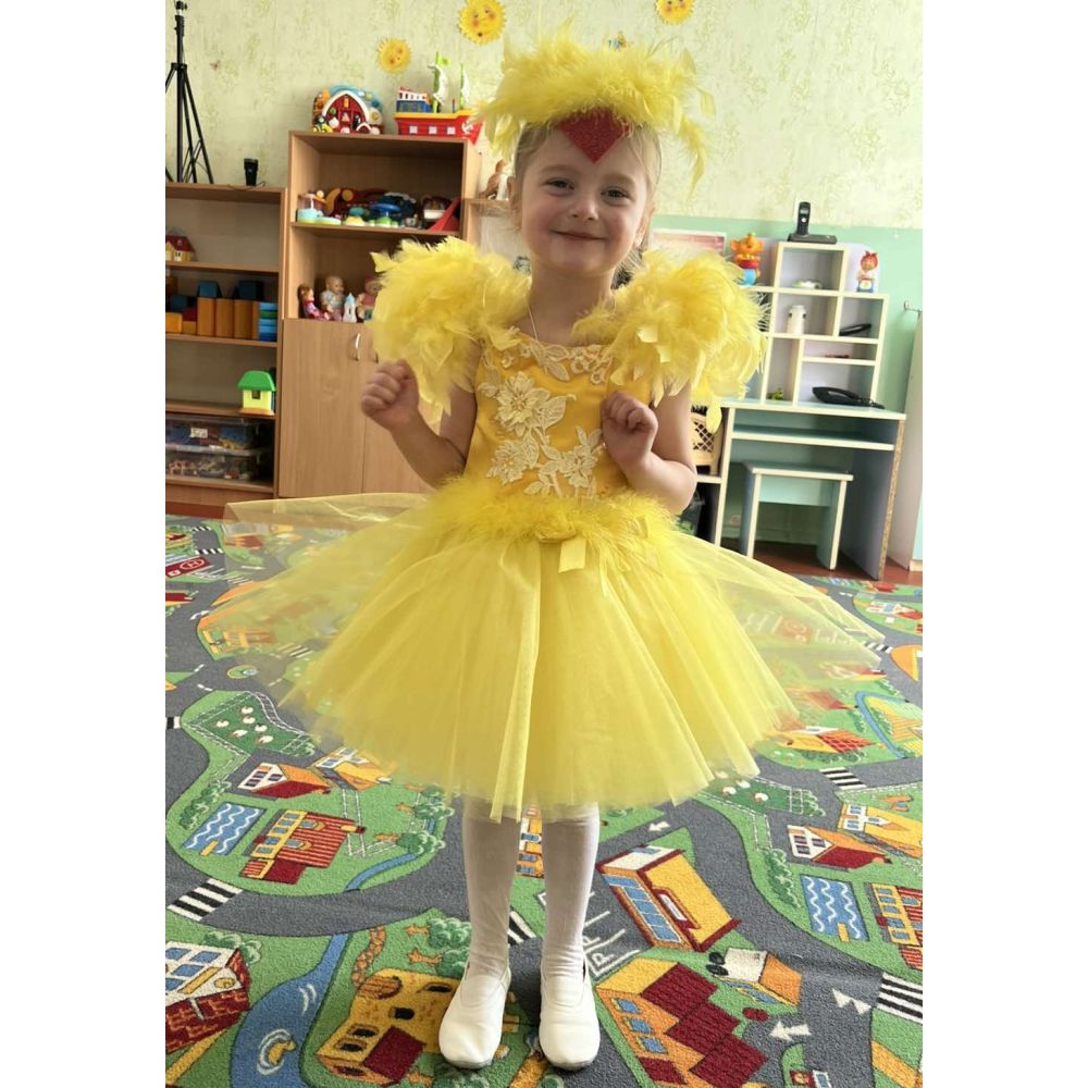 Костюм Курча для дівчинки пір'ячко