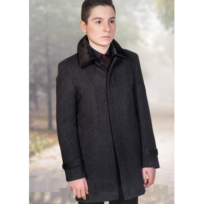 Пальто зимнее шерстяное для мальчиков 114 ТМ Новая Форма