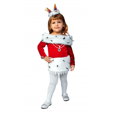 Карнавальный костюм детский Королева Мех 9229