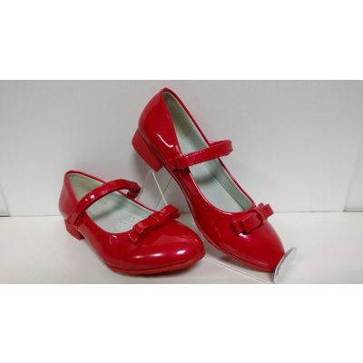 Туфлі нарядні для дівчинки червоні D622, ТМ Clibee, Польща