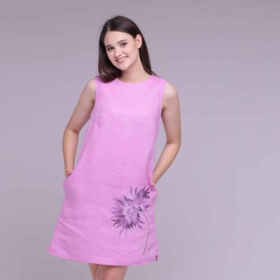 Вышиванка платье Юлія рожева