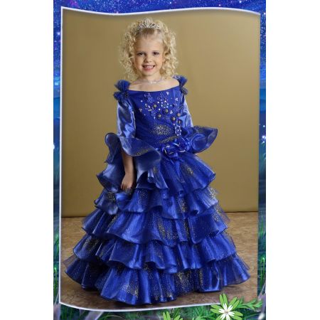 Нарядное платье для девочки Елка 2708 т.синий
